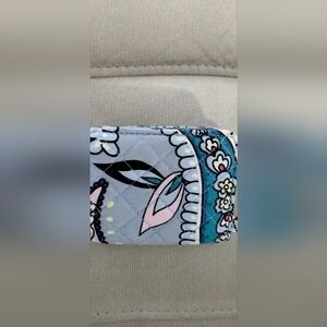 Vera Bradley Blue and Pink Quilted Cosmetic Case